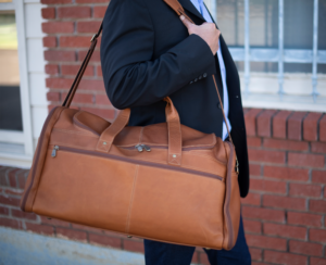 MENDOZA | Leather Duffle Bag With U-Shape Zipper (SLC-202) - Image 10