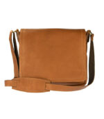 Leather messenger bag