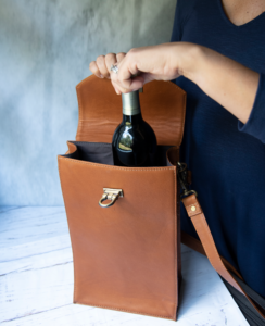 VIVO | Leather 2 Bottle Wine Tote (SLC-901) - Image 8