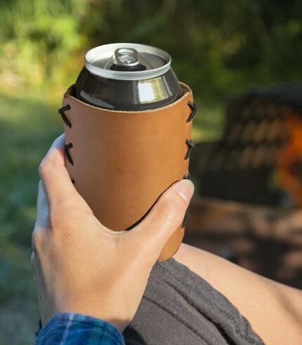 Leather Can Cooler