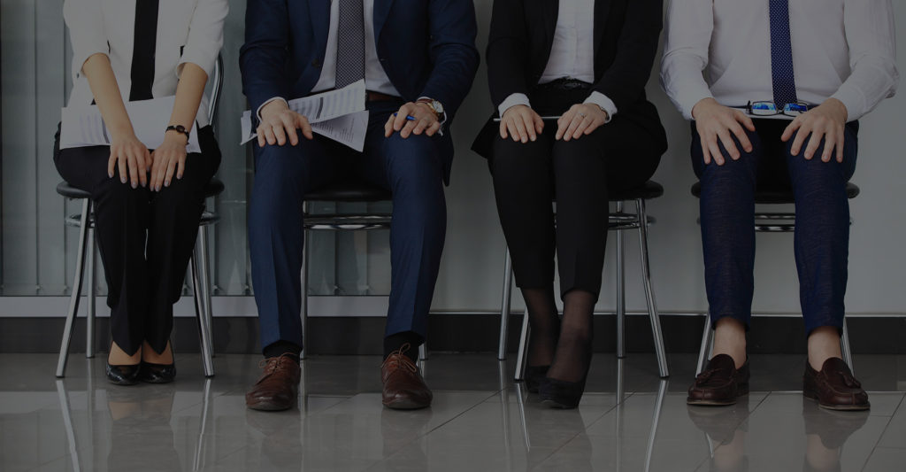 People waiting to interview