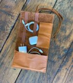 Leather Travel Cable organizer