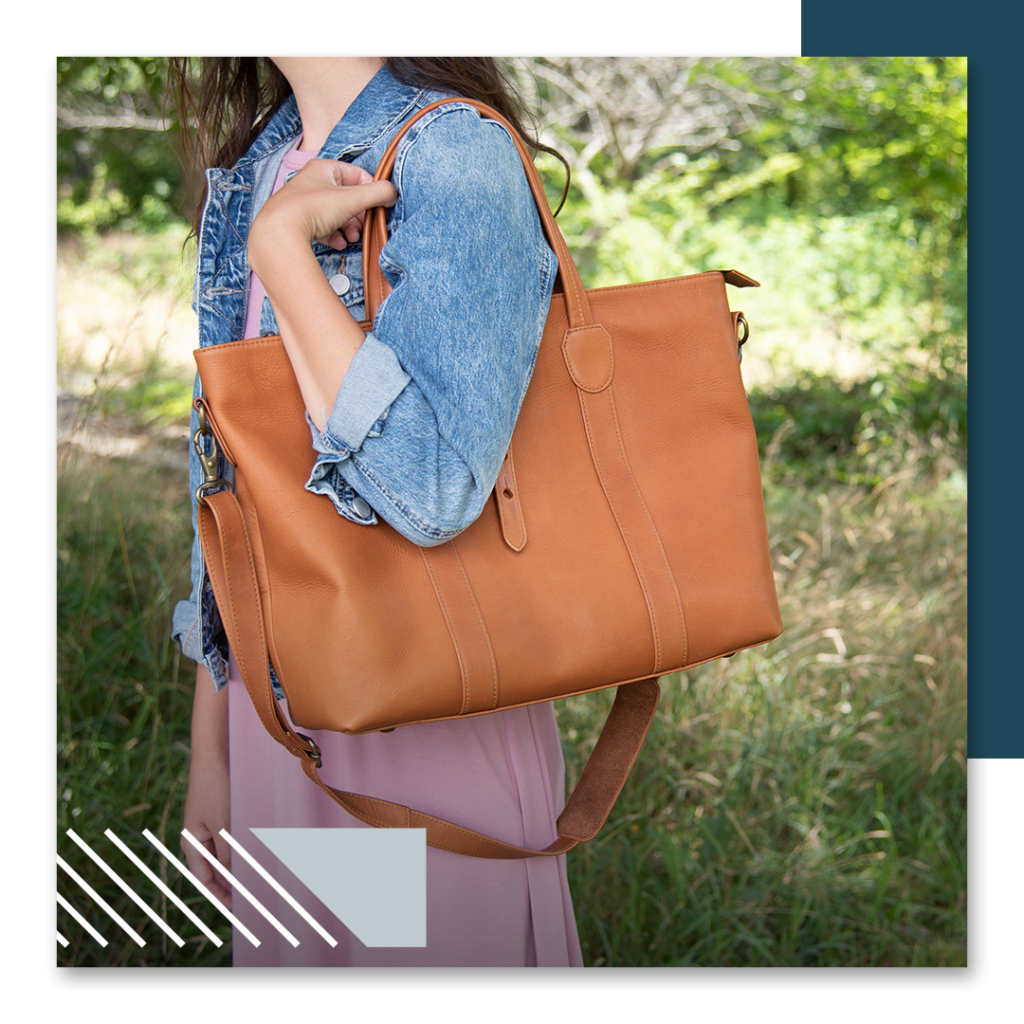 leather tote